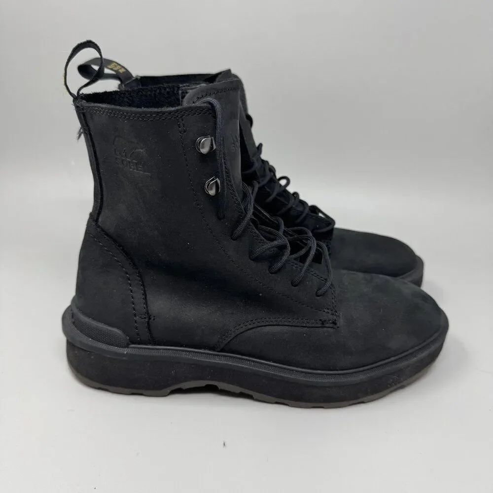 Sorel Boots Womens Size 7.5 NL4879-010 Leather Lace Up Waterproof Winter Shoes